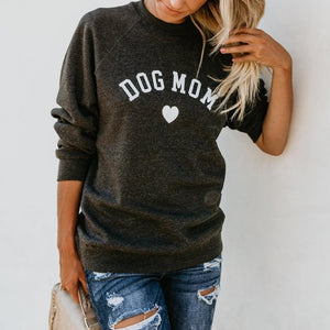 Dog Mom Printed Sweatshirts