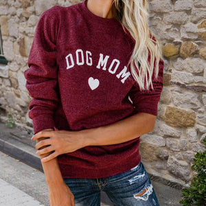 Dog Mom Printed Sweatshirts